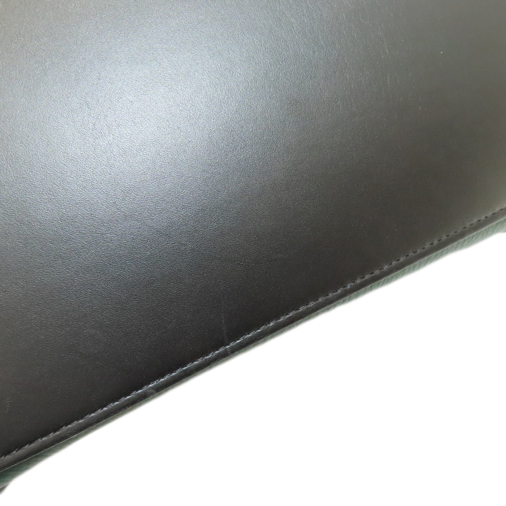 Celine Black Green Leather Handbag (Pre-Owned)