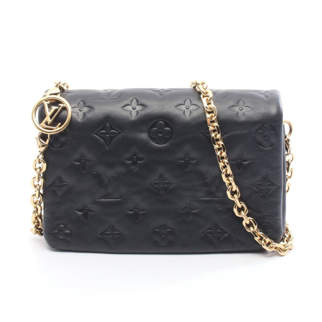 Louis Vuitton Black Noir Leather Shoulder Bag (Pre-Owned)