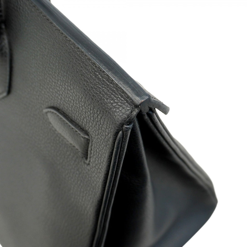 Hermes Black Togo Leather Handbag (Pre-Owned)