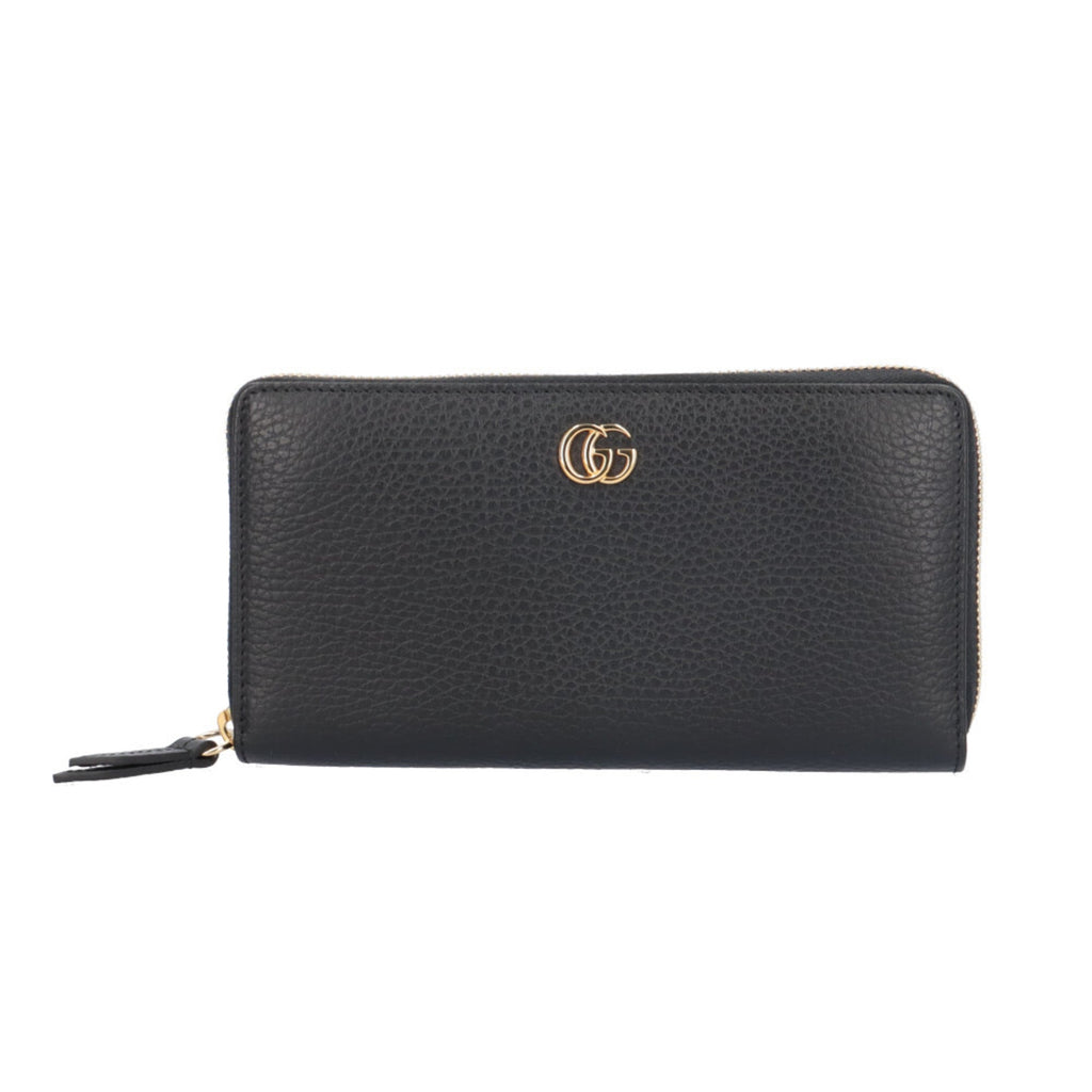 Gucci Black Leather Long Wallet (Bi-Fold) (Pre-Owned)