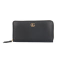Gucci Black Leather Long Wallet (Bi-Fold) (Pre-Owned)