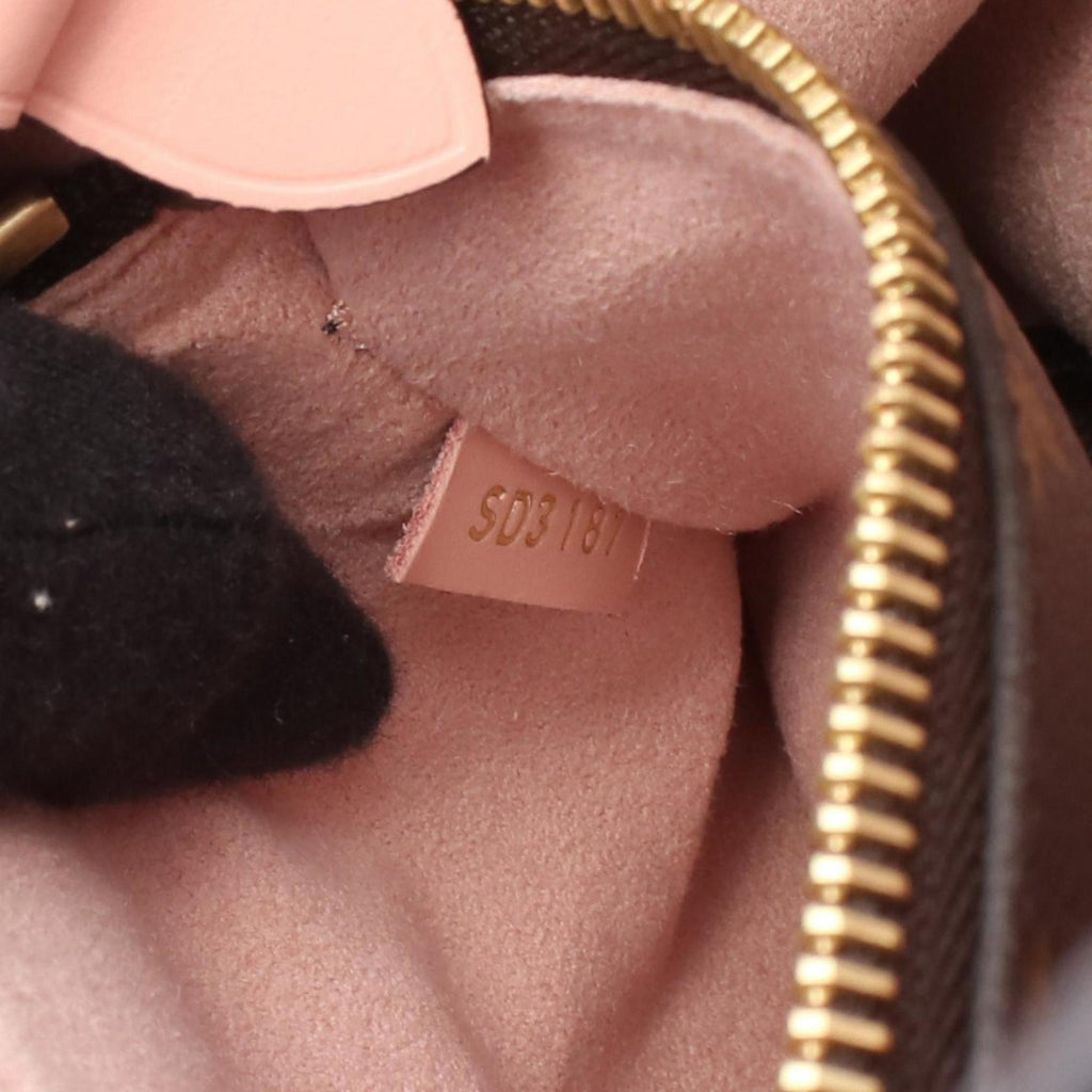 Louis Vuitton Brown Monogram Pink Rose Poudre Coated Canvas Leather Shoulder Bag (Pre-Owned)