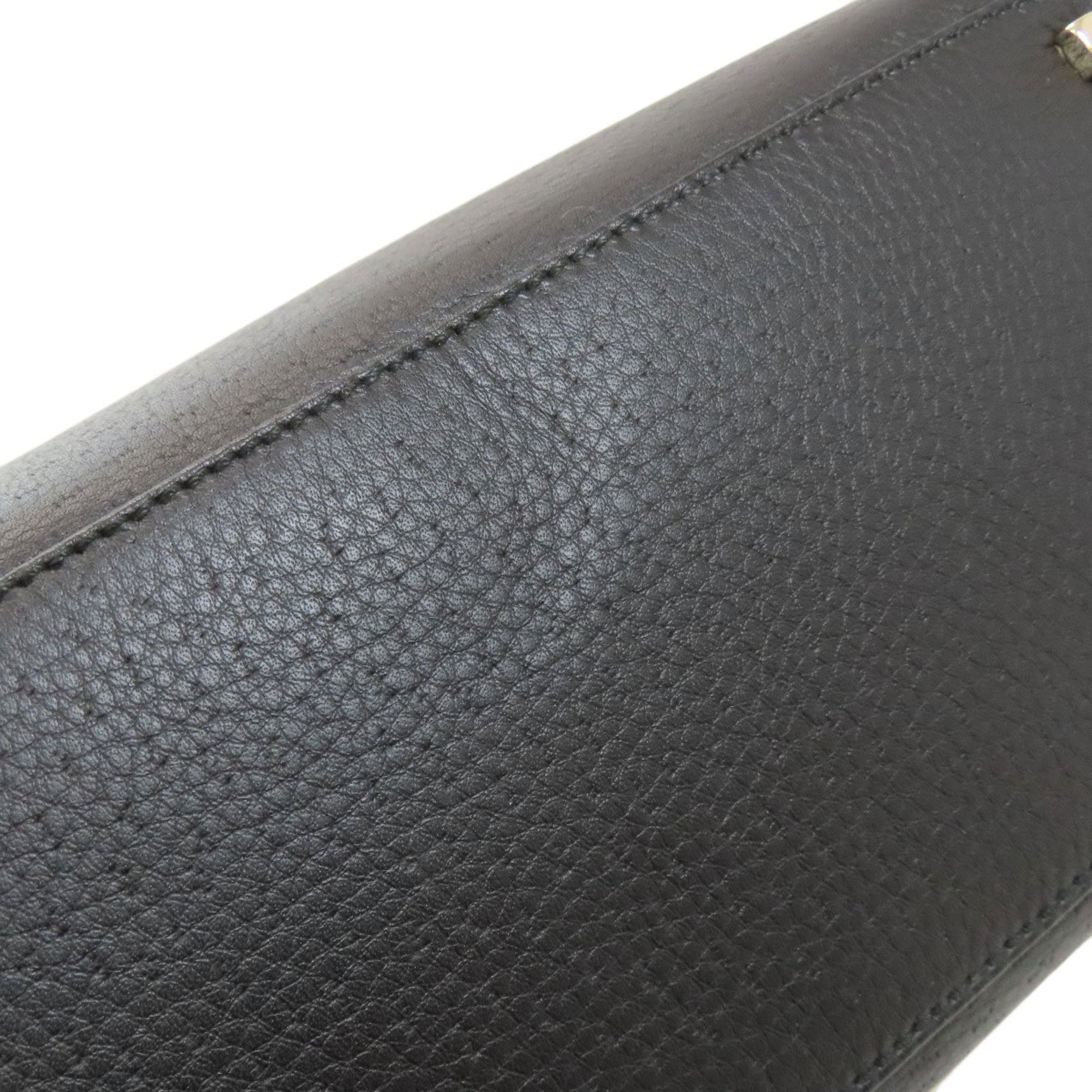 Salvatore Ferragamo Black Leather Handbag (Pre-Owned)