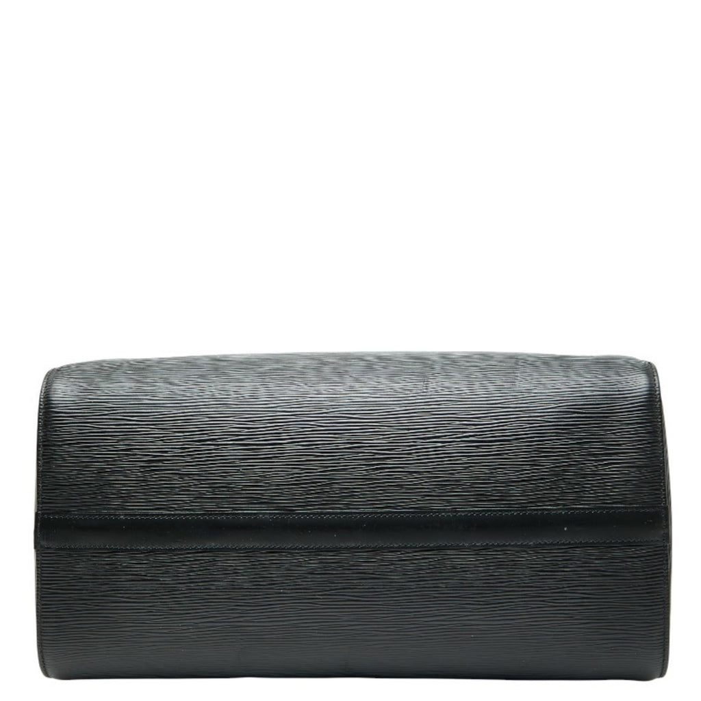 Louis Vuitton Black Noir Leather Boston Bag Handbag (Pre-Owned)
