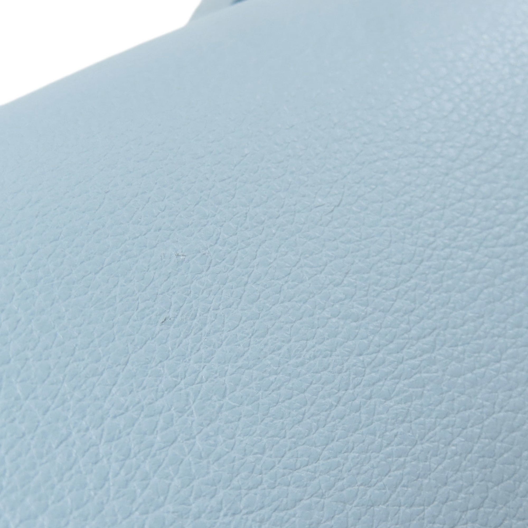 Salvatore Ferragamo Light Blue Leather Shoulder Bag (Pre-Owned)