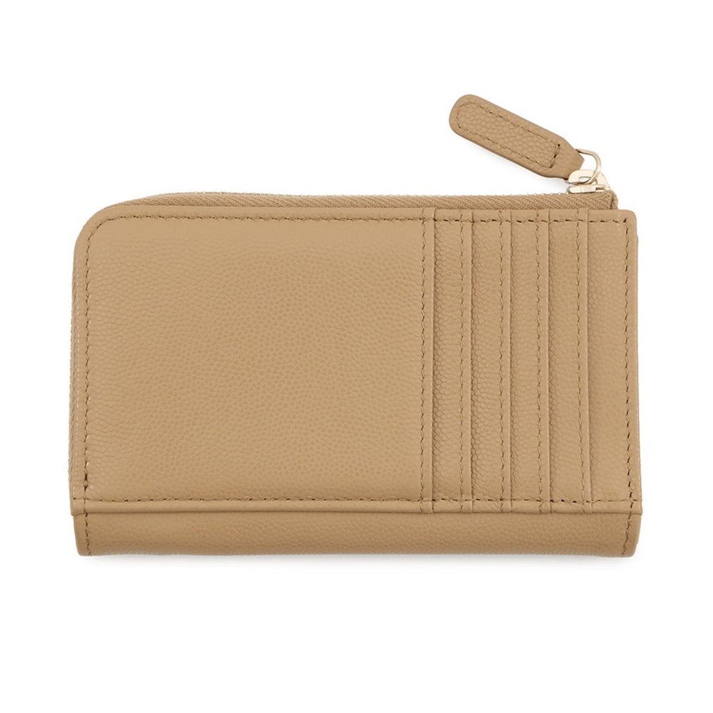 Chanel Beige Grained Calfskin Coin Purse/Coin Case (Pre-Owned)
