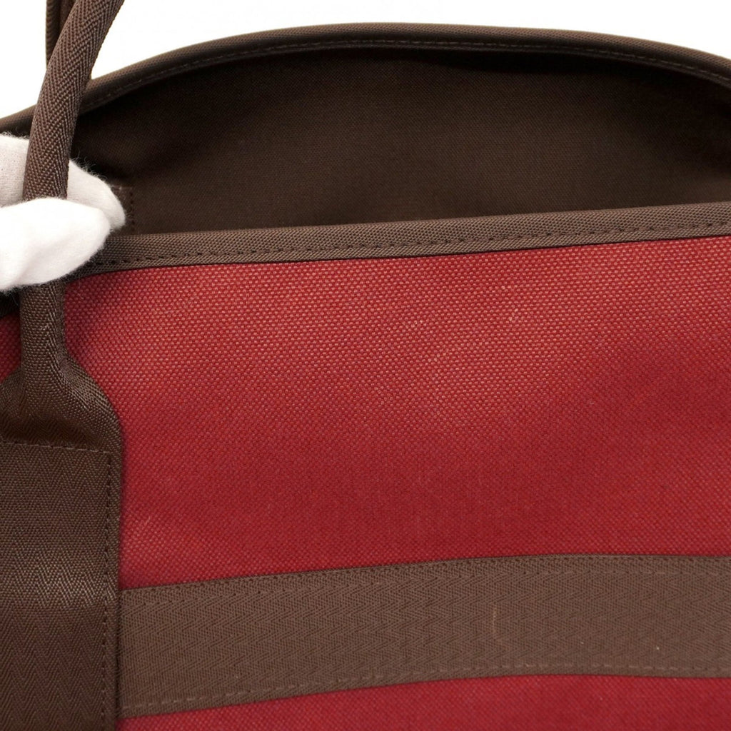 Hermes Red Color Canvas Tote Bag (Pre-Owned)