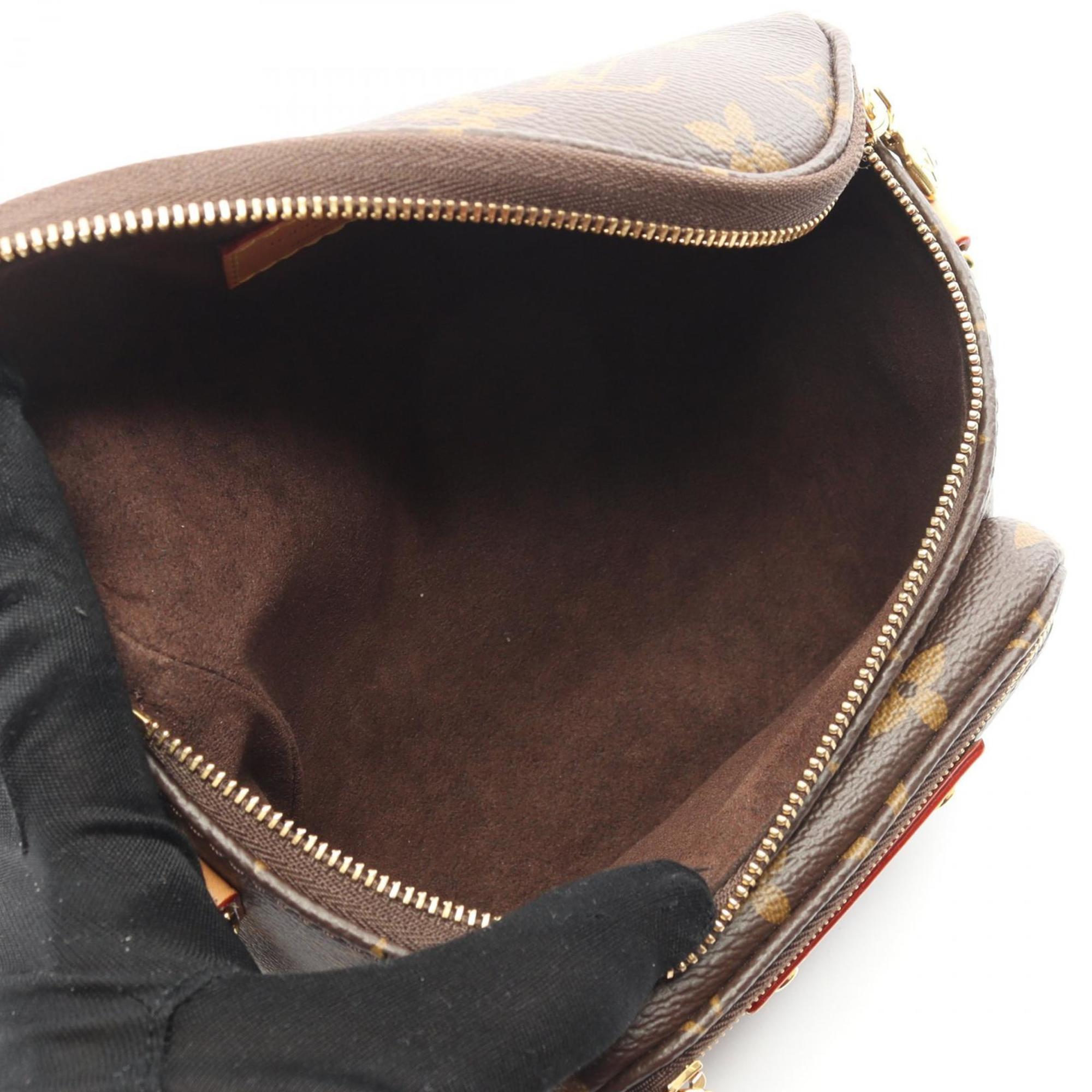 Louis Vuitton Brown Monogram Coated Canvas Leather Handbag (Pre-Owned)