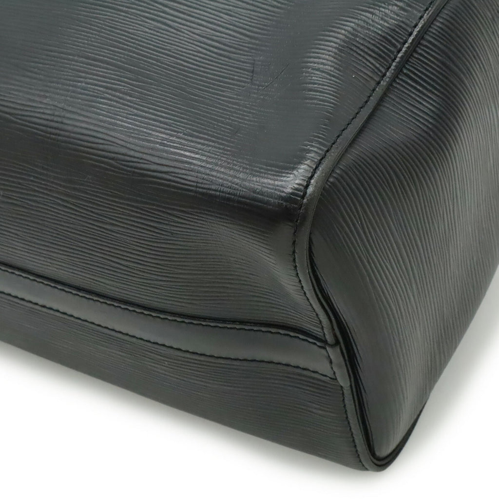 Louis Vuitton Epi Black Noir Epi Leather Handbag (Pre-Owned)
