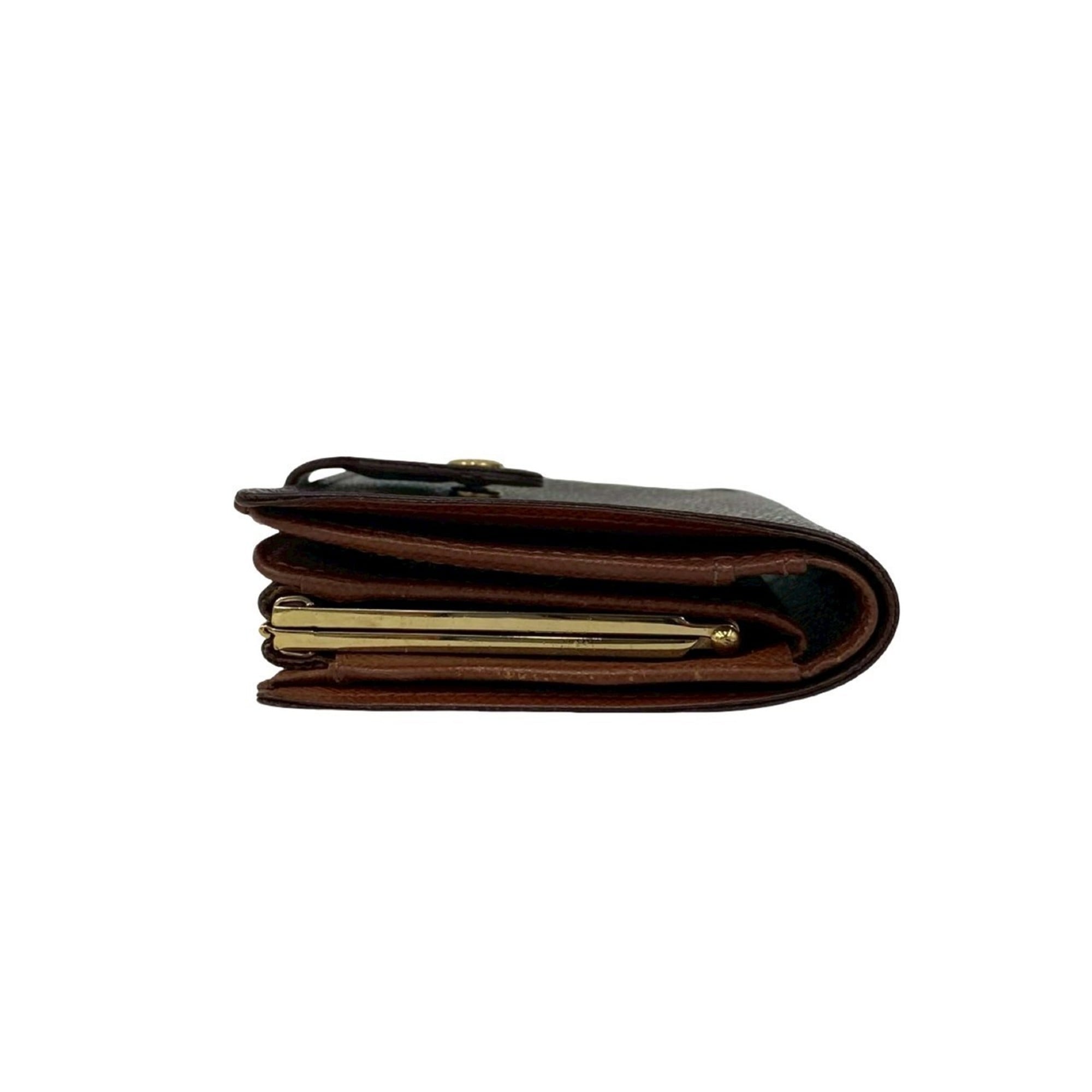 Louis Vuitton Brown Leather Pvc Wallet (Bi-Fold) (Pre-Owned)