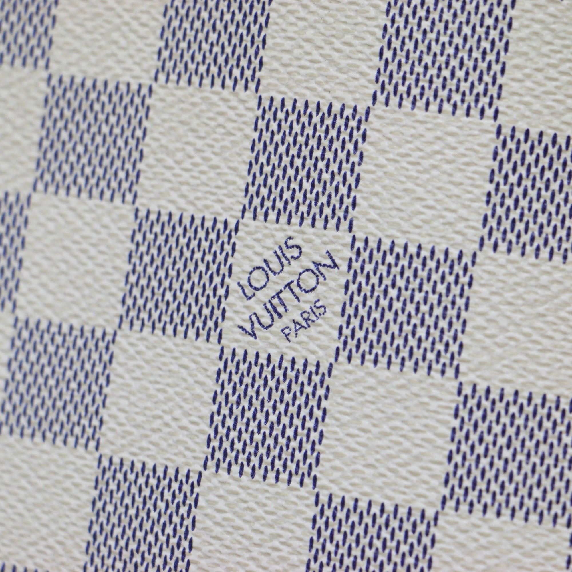 Louis Vuitton White Damier Azur Handbag Tote Bag (Pre-Owned)