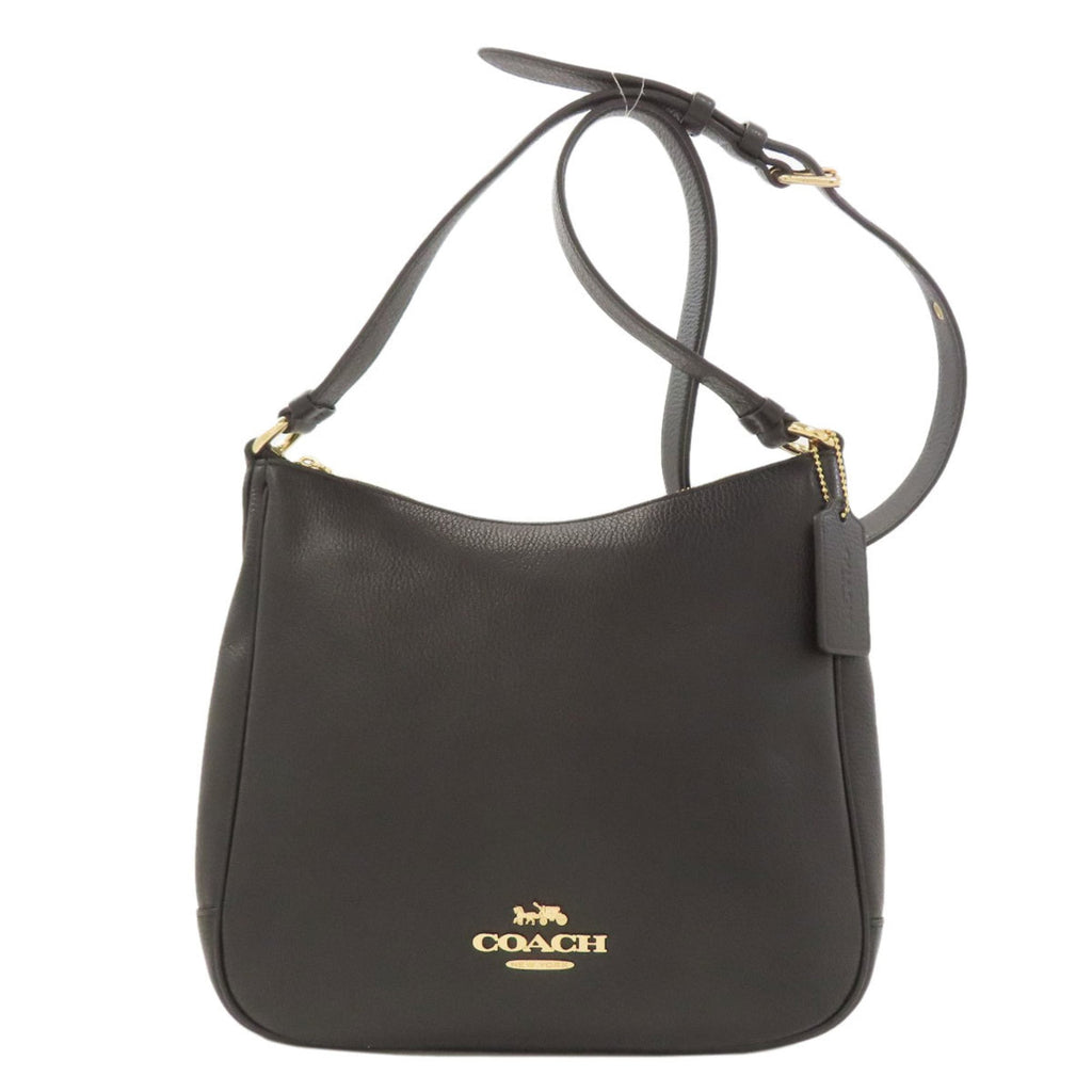 Coach Black Leather Shoulder Bag (Pre-Owned)