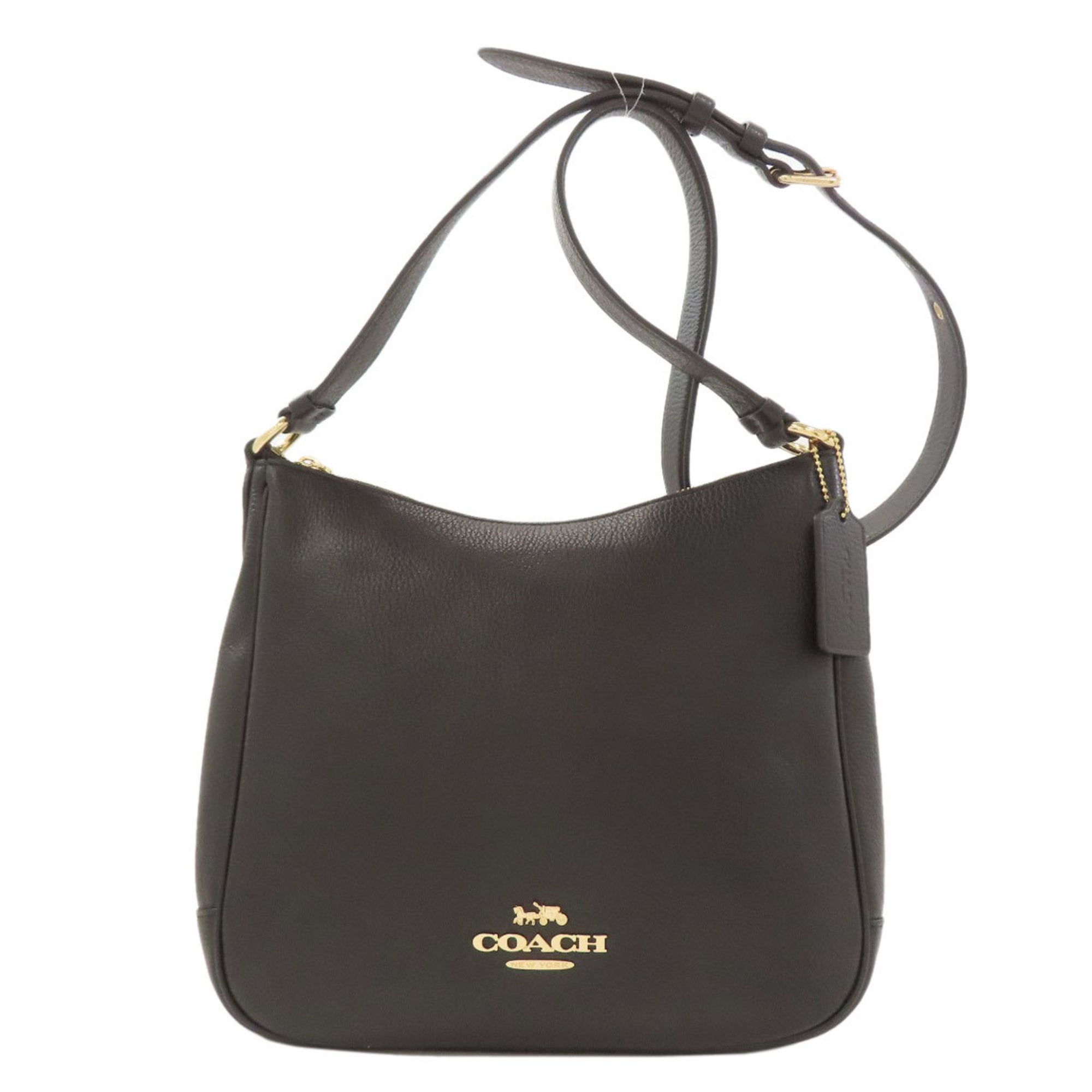 Coach Black Leather Shoulder Bag (Pre-Owned)