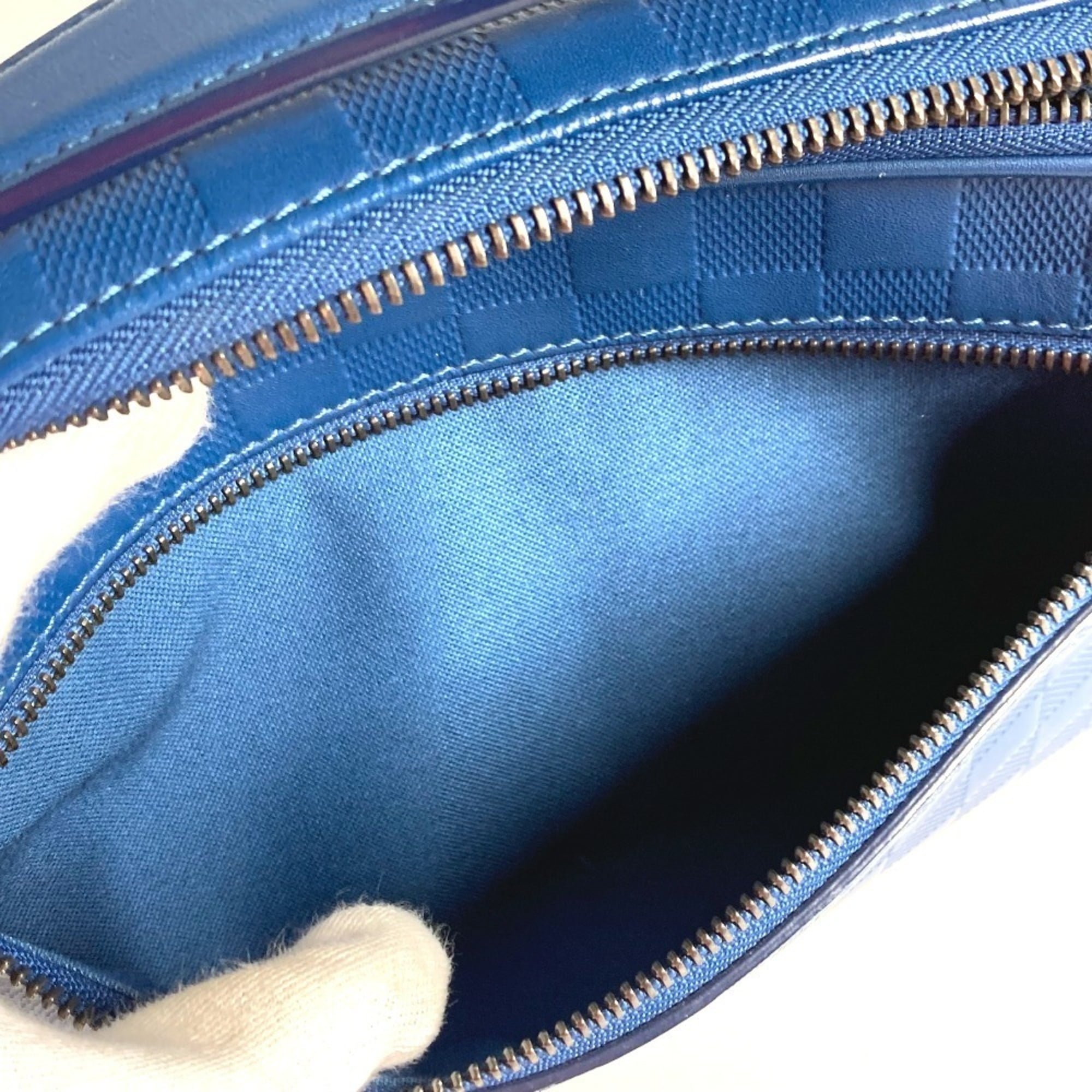 Louis Vuitton Blue Damier Infini Shoulder Bag Sling Bag (Pre-Owned)