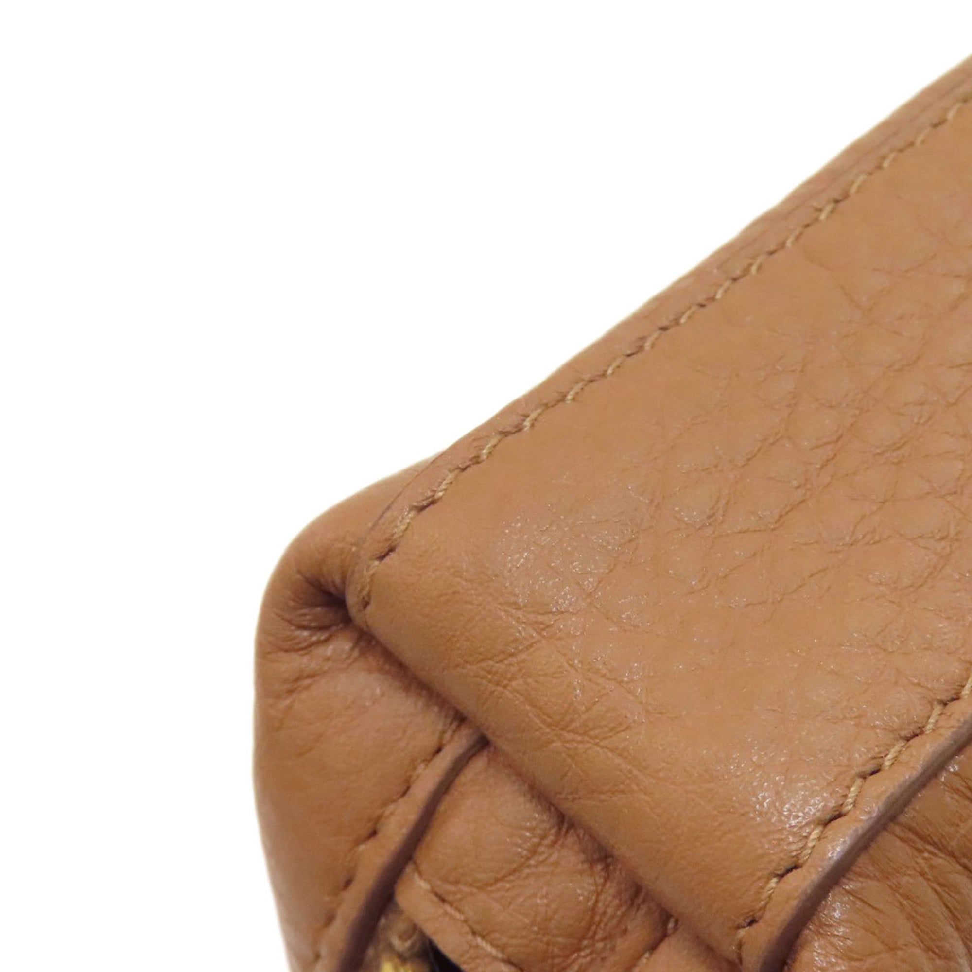 Prada Brown Leather Pouch (Pre-Owned)