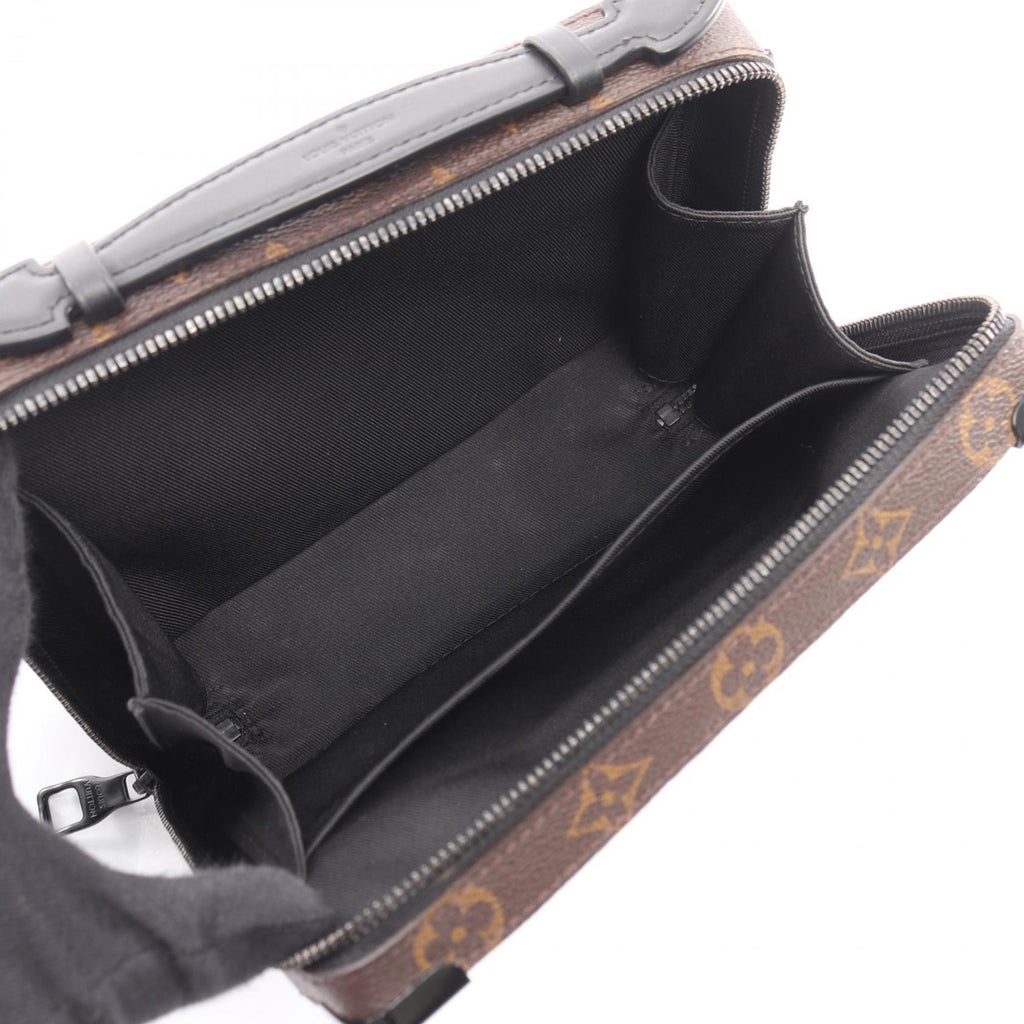 Louis Vuitton Black Brown Monogram Leather Handbag (Pre-Owned)