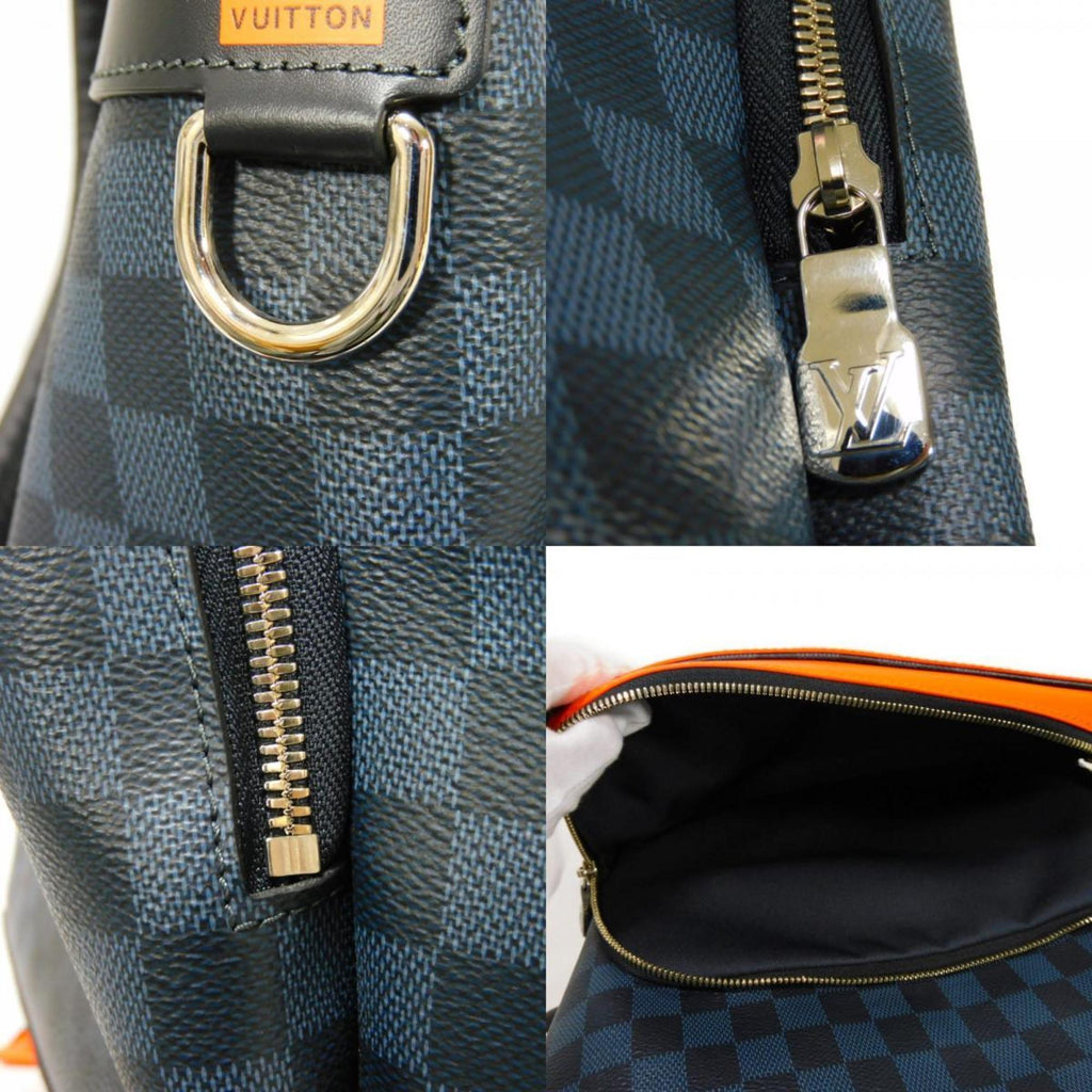 Louis Vuitton Damier Cobalt Navy Orange Damier Canvas Backpack (Pre-Owned)