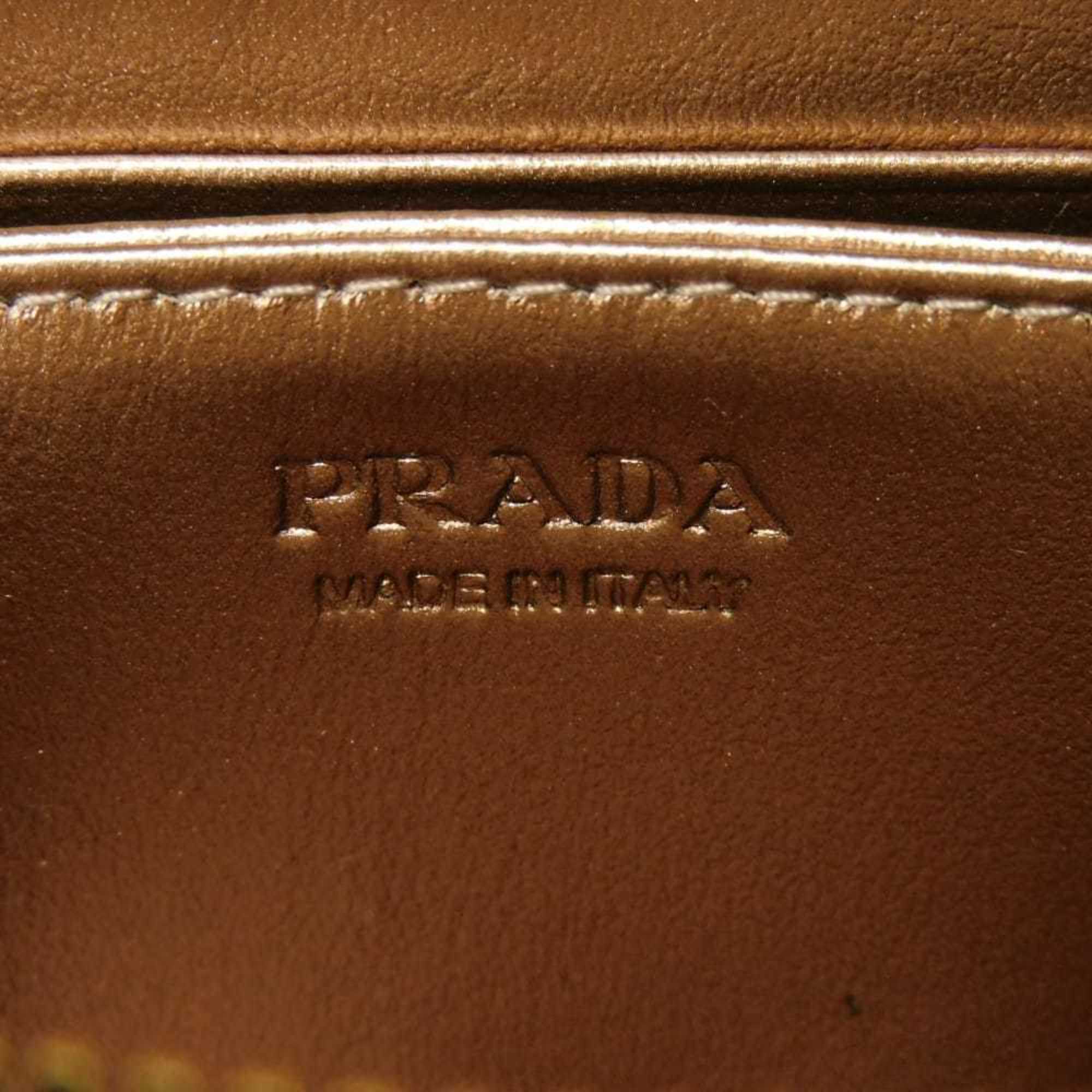 Prada Pink Leather Coin Purse/Coin Case (Pre-Owned)