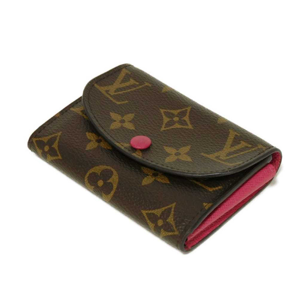 Louis Vuitton Monogram Brown Fuchsia Monogram Monogram Wallet (Bi-Fold) (Pre-Owned)