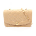 Chanel Beige Leather Shoulder Bag (Pre-Owned)