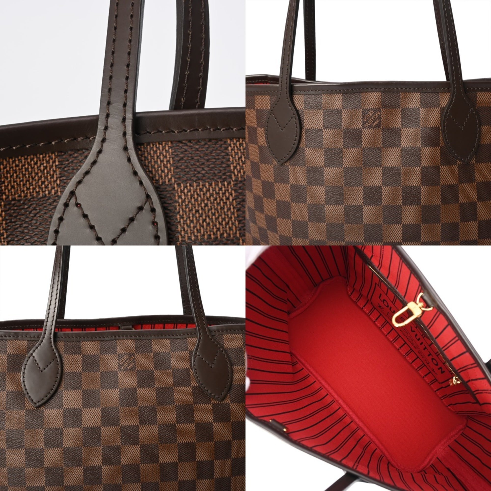Louis Vuitton Brown Damier Canvas Handbag (Pre-Owned)