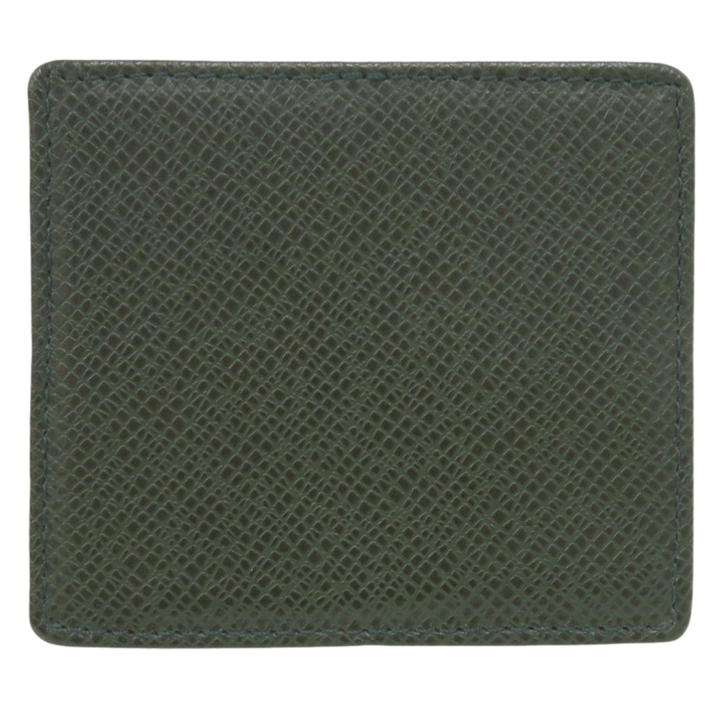 Louis Vuitton Green Taiga Leather Leather Coin Purse/Coin Case (Pre-Owned)