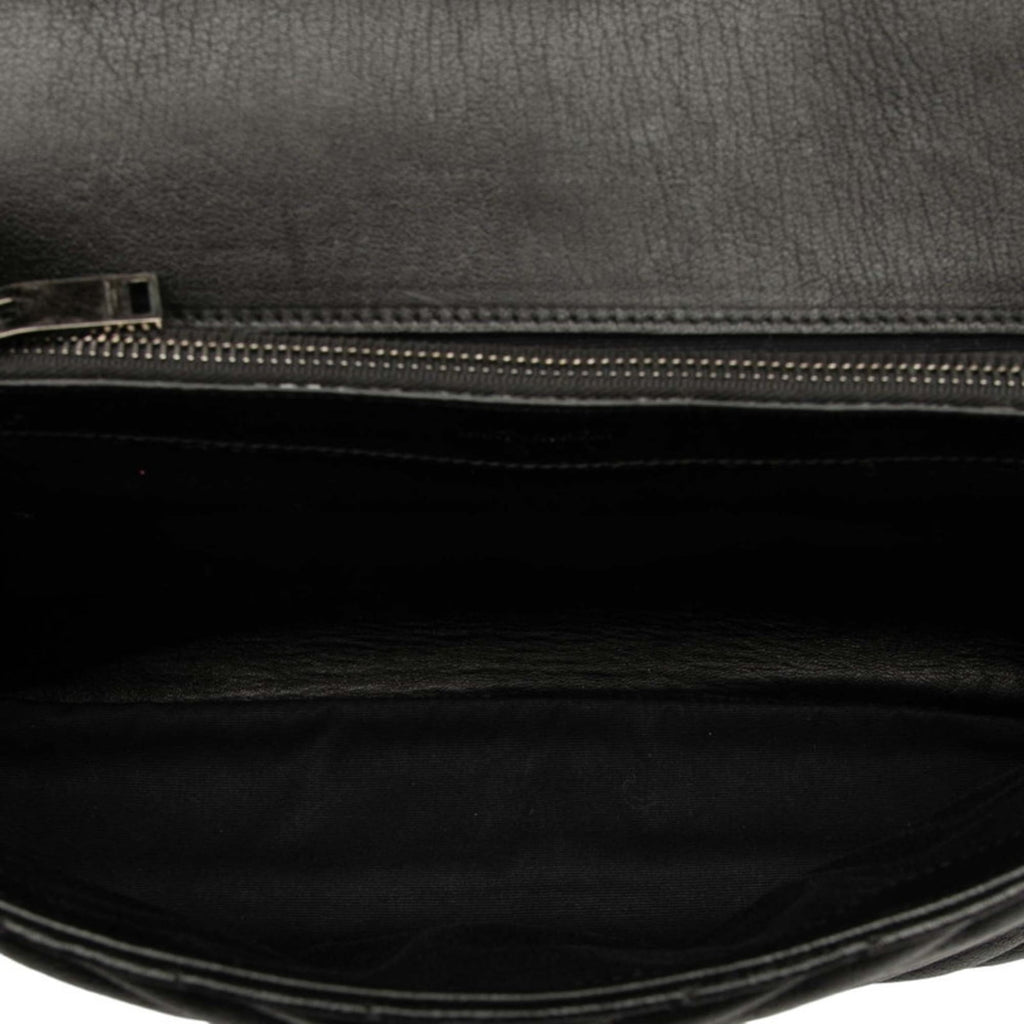 Saint Laurent Black Leather Handbag Shoulder Bag (Pre-Owned)