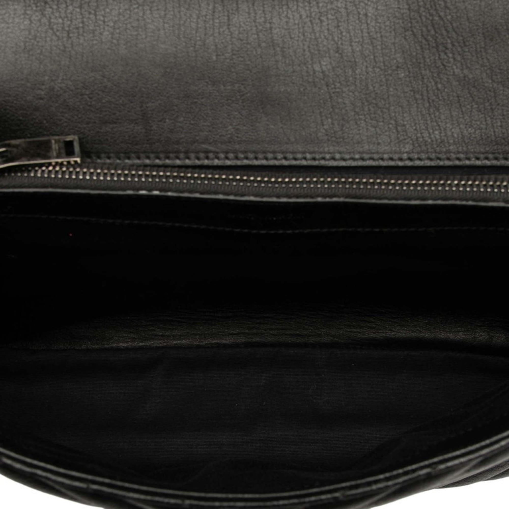 Saint Laurent Black Leather Handbag Shoulder Bag (Pre-Owned)