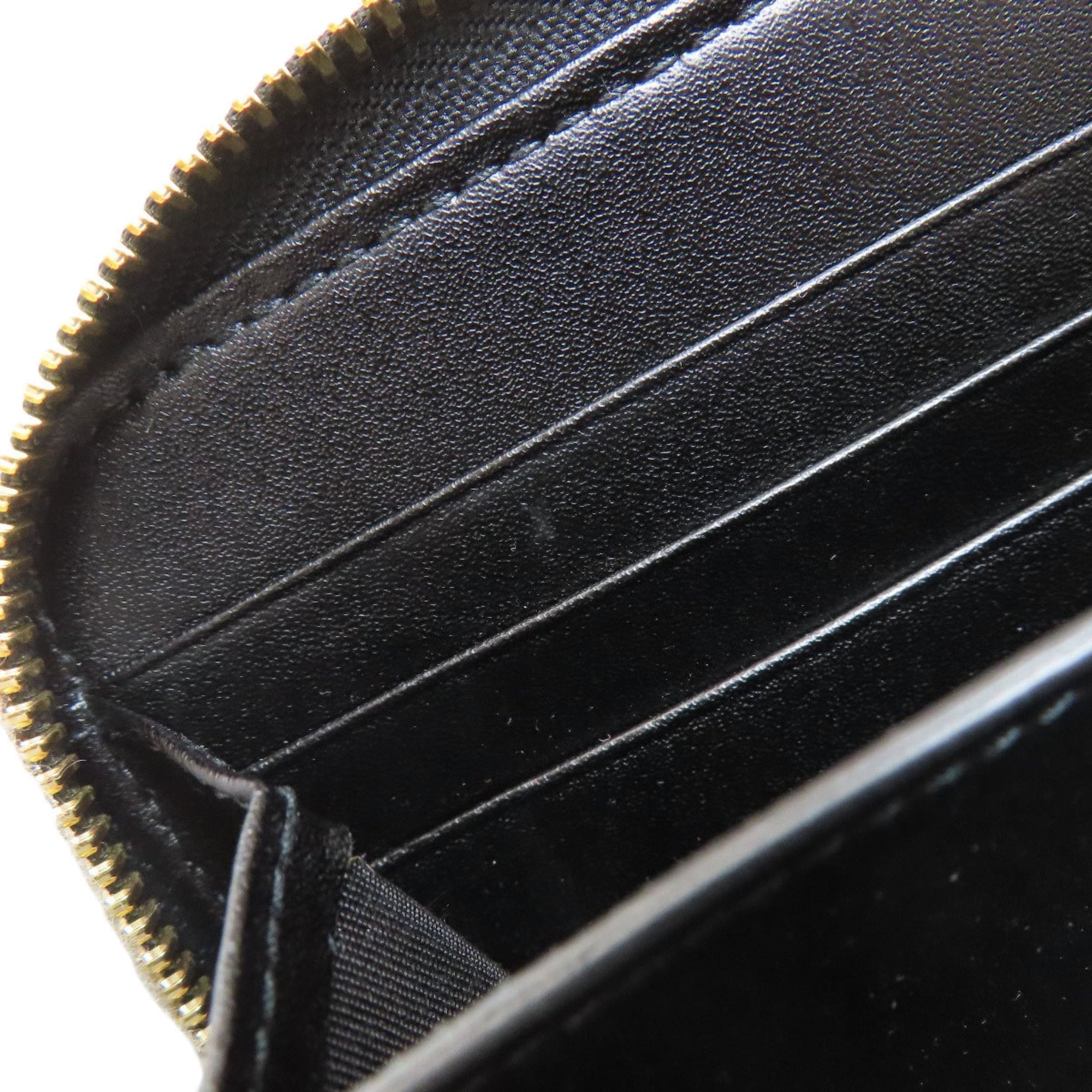 Salvatore Ferragamo Black Leather Long Wallet (Bi-Fold) (Pre-Owned)