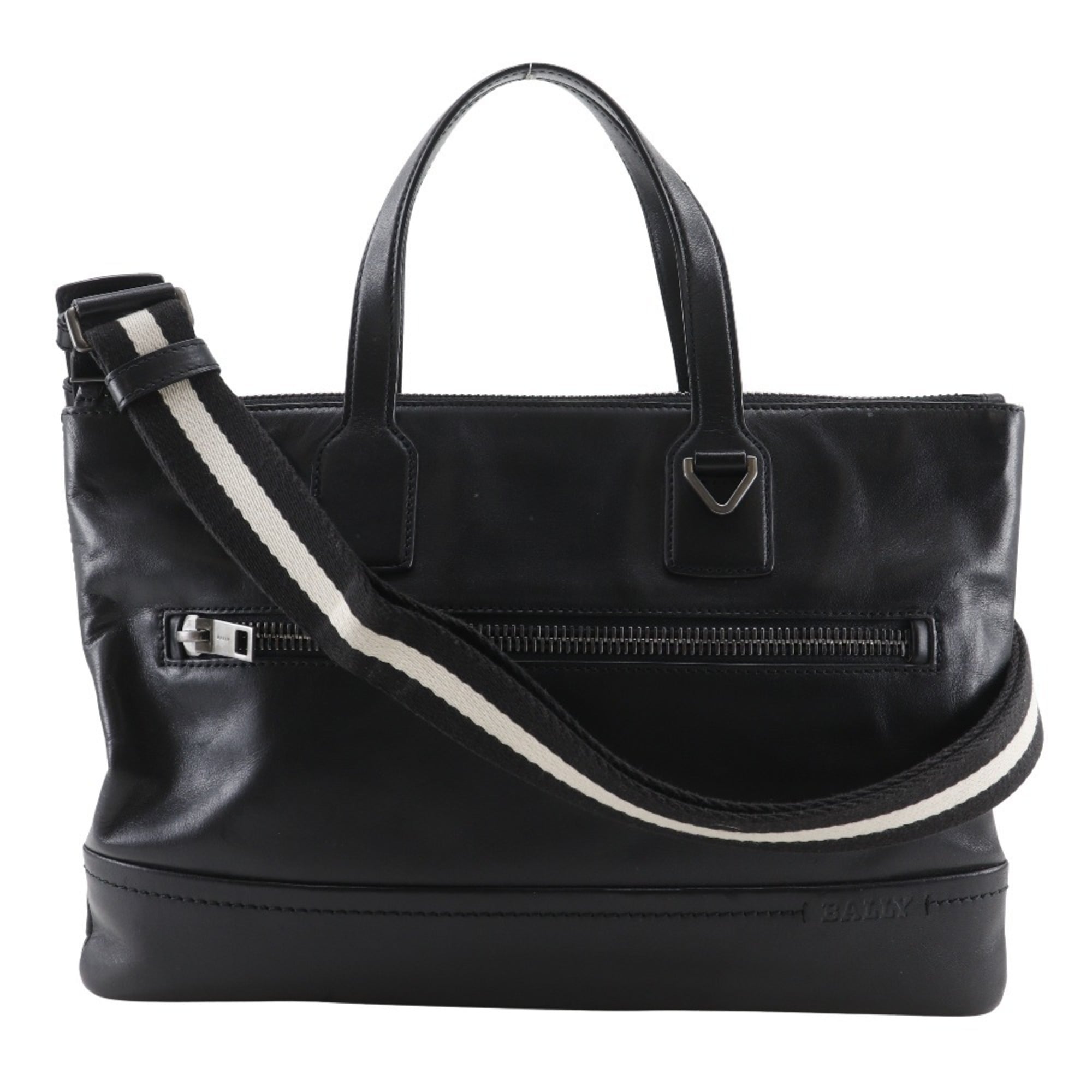 Bally Black Leather Briefcase (Pre-Owned)