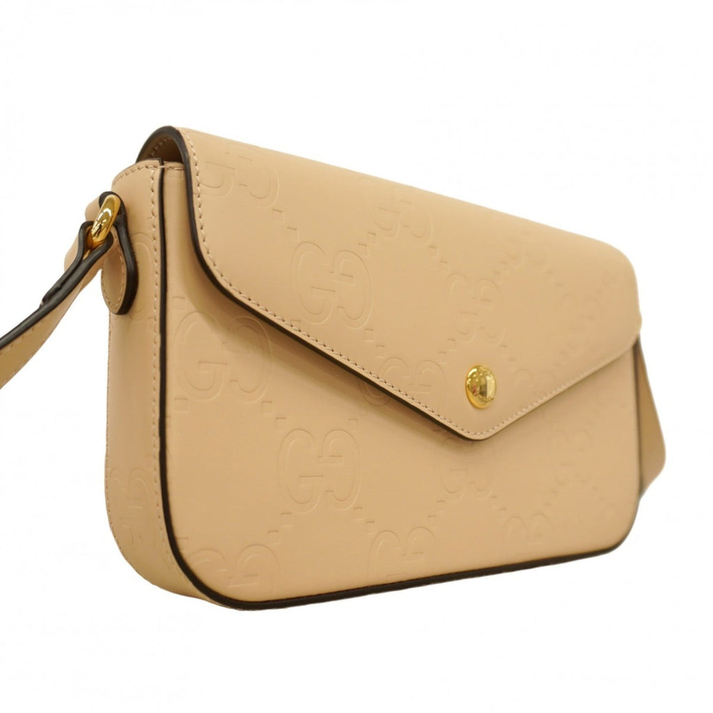 Gucci Beige Leather Shoulder Bag (Pre-Owned)