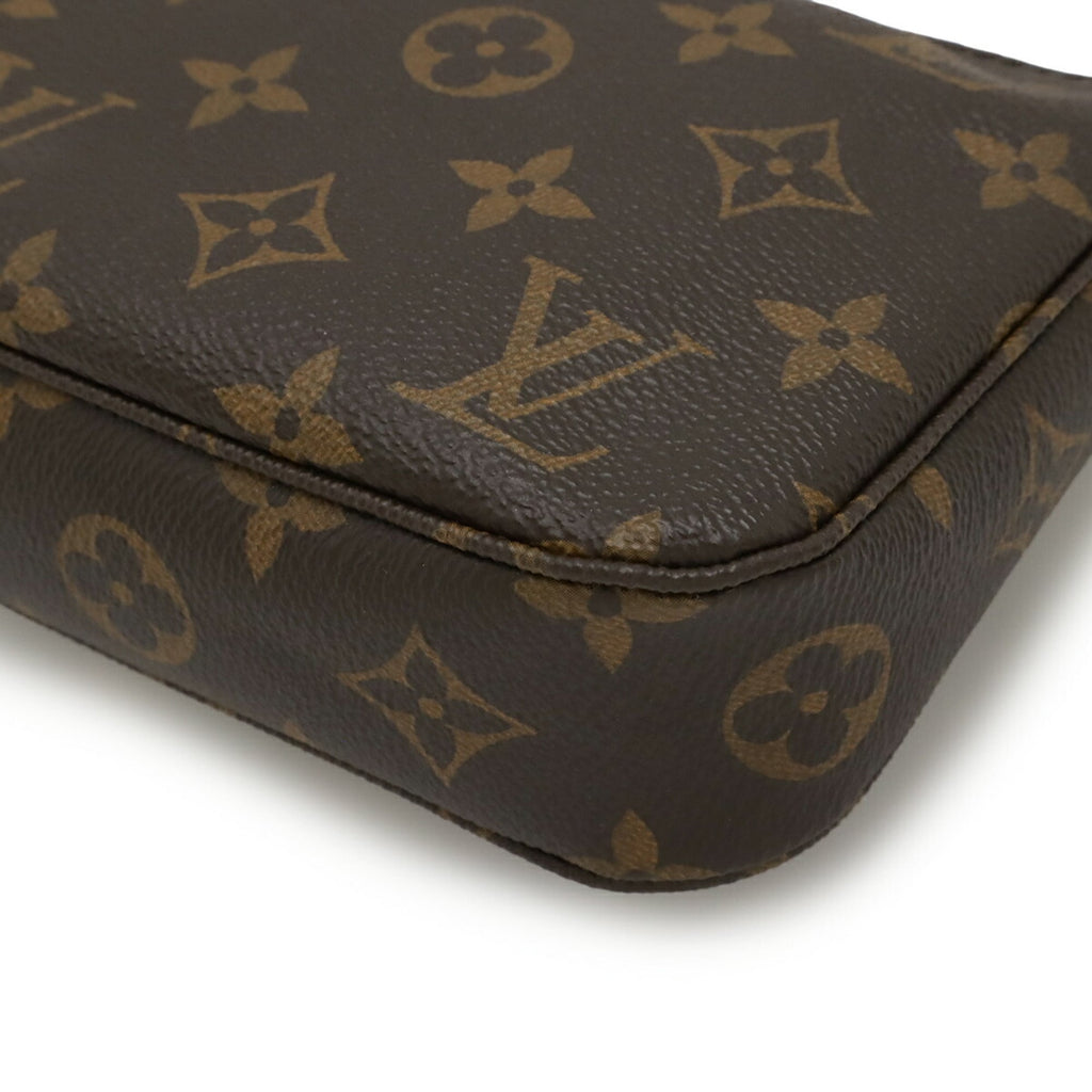 Louis Vuitton Brown Monogram Handbag Pochette Pouch (Pre-Owned)