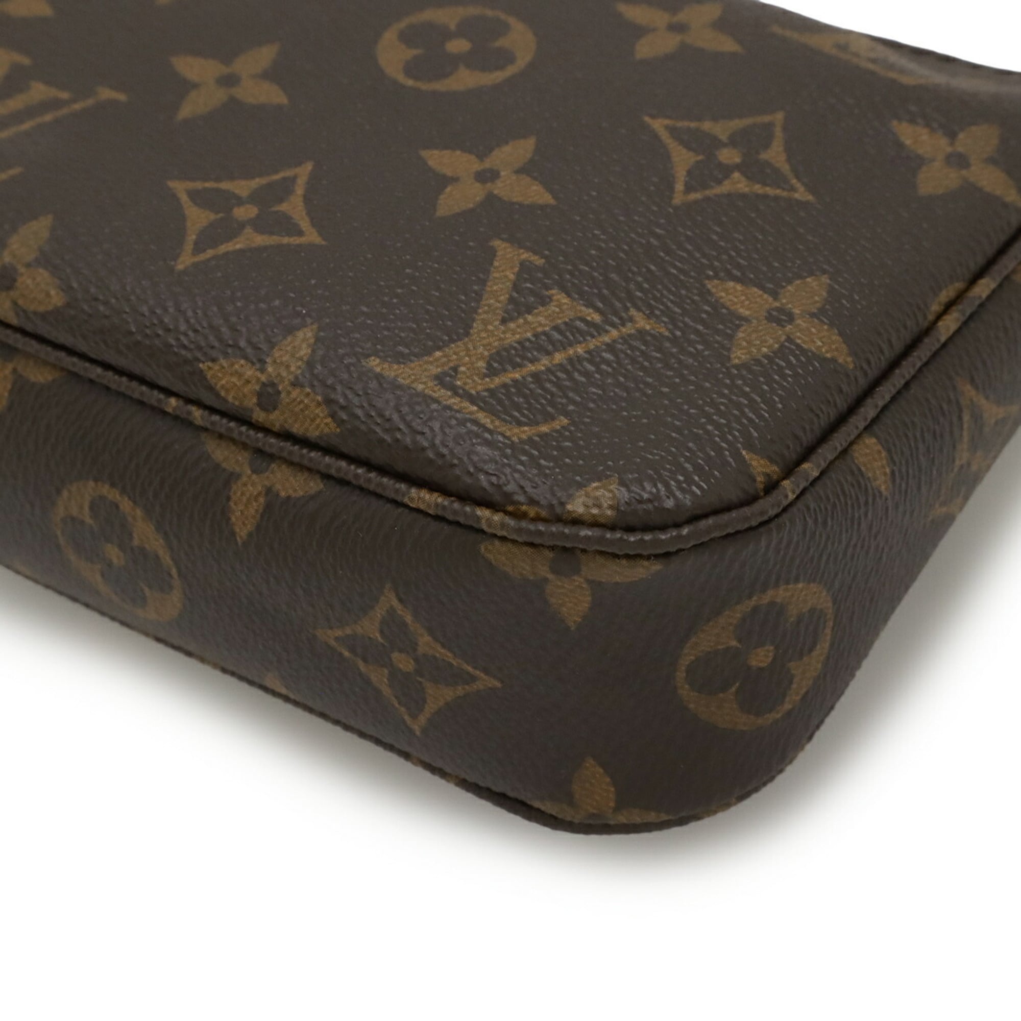 Louis Vuitton Brown Monogram Handbag Pochette Pouch (Pre-Owned)