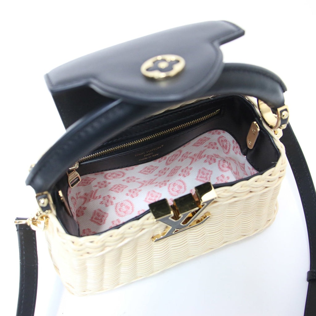 Louis Vuitton Black Natural Leather Handbag (Pre-Owned)