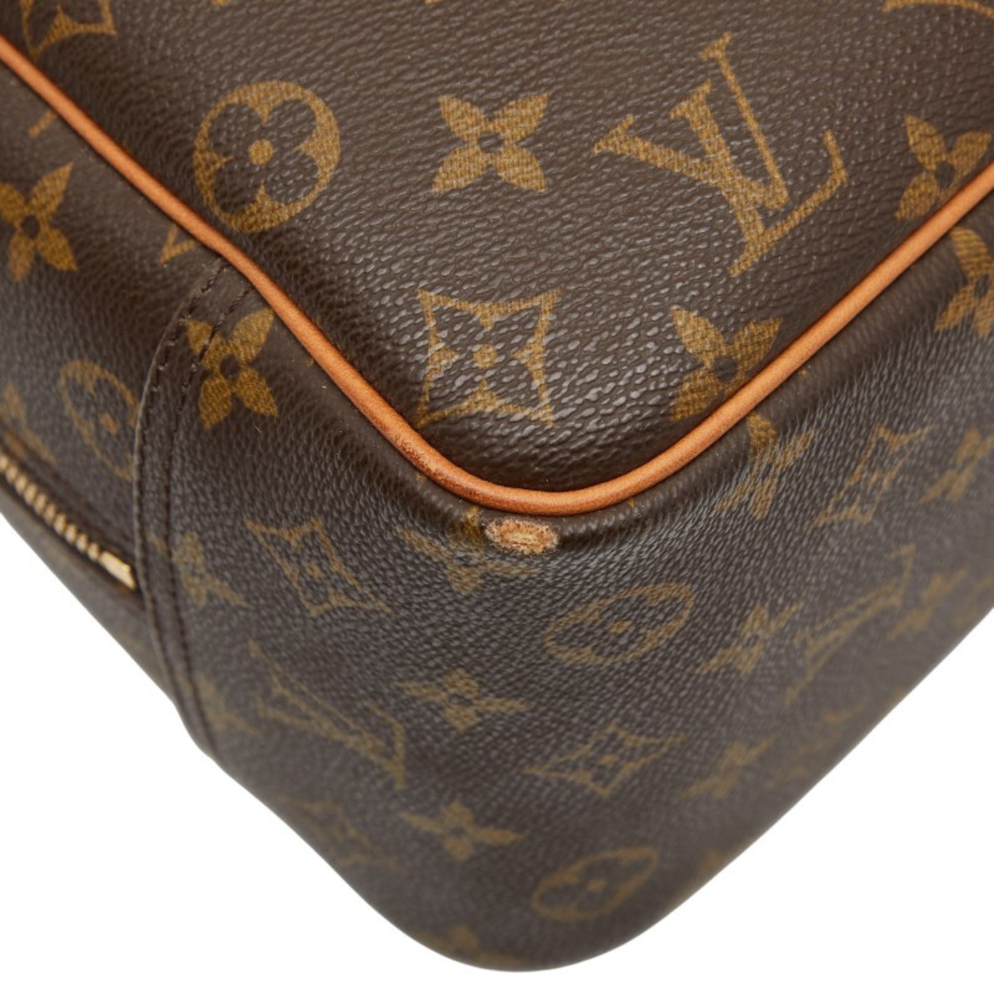Louis Vuitton Brown Pvc Leather Handbag (Pre-Owned)