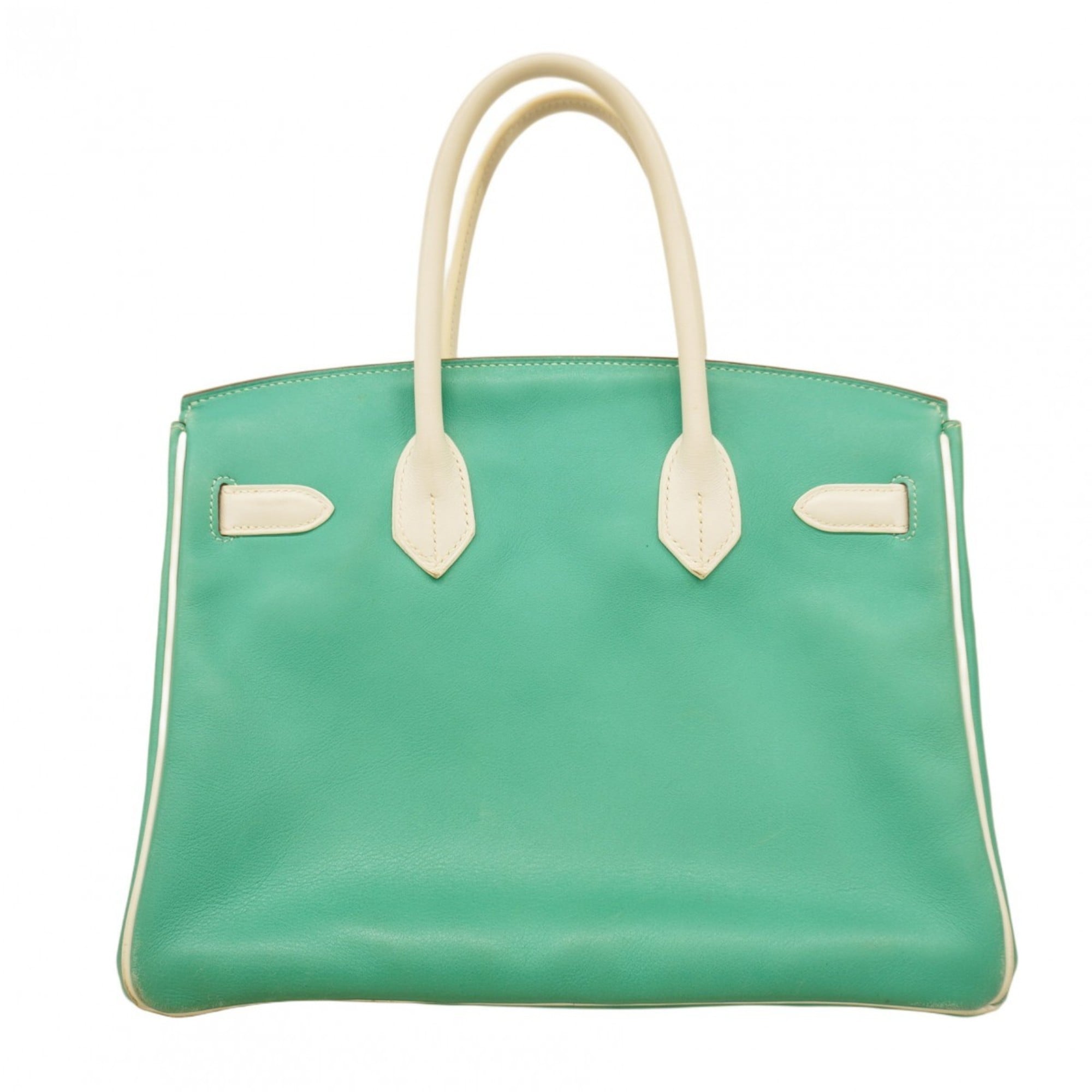 Hermes White Swift Leather Handbag (Pre-Owned)