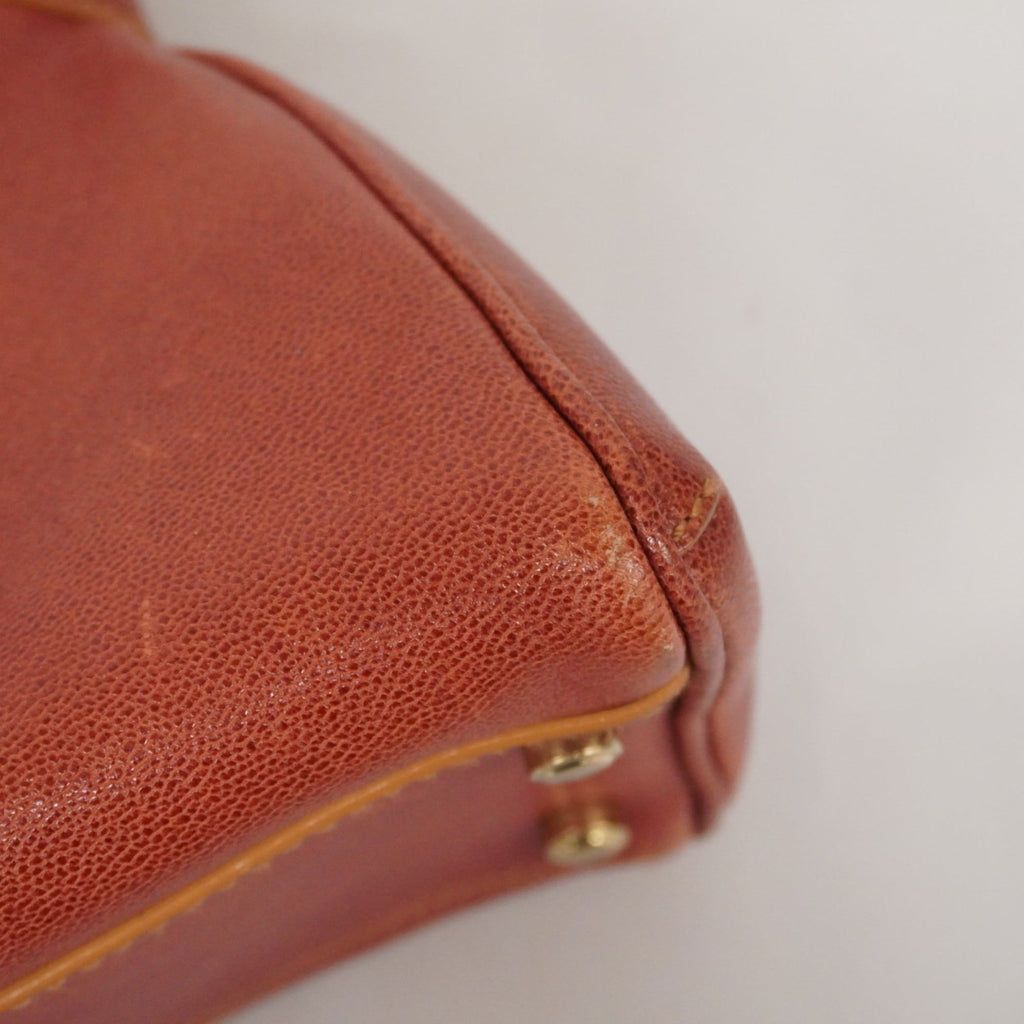 Cartier Brown Leather Handbag (Pre-Owned)
