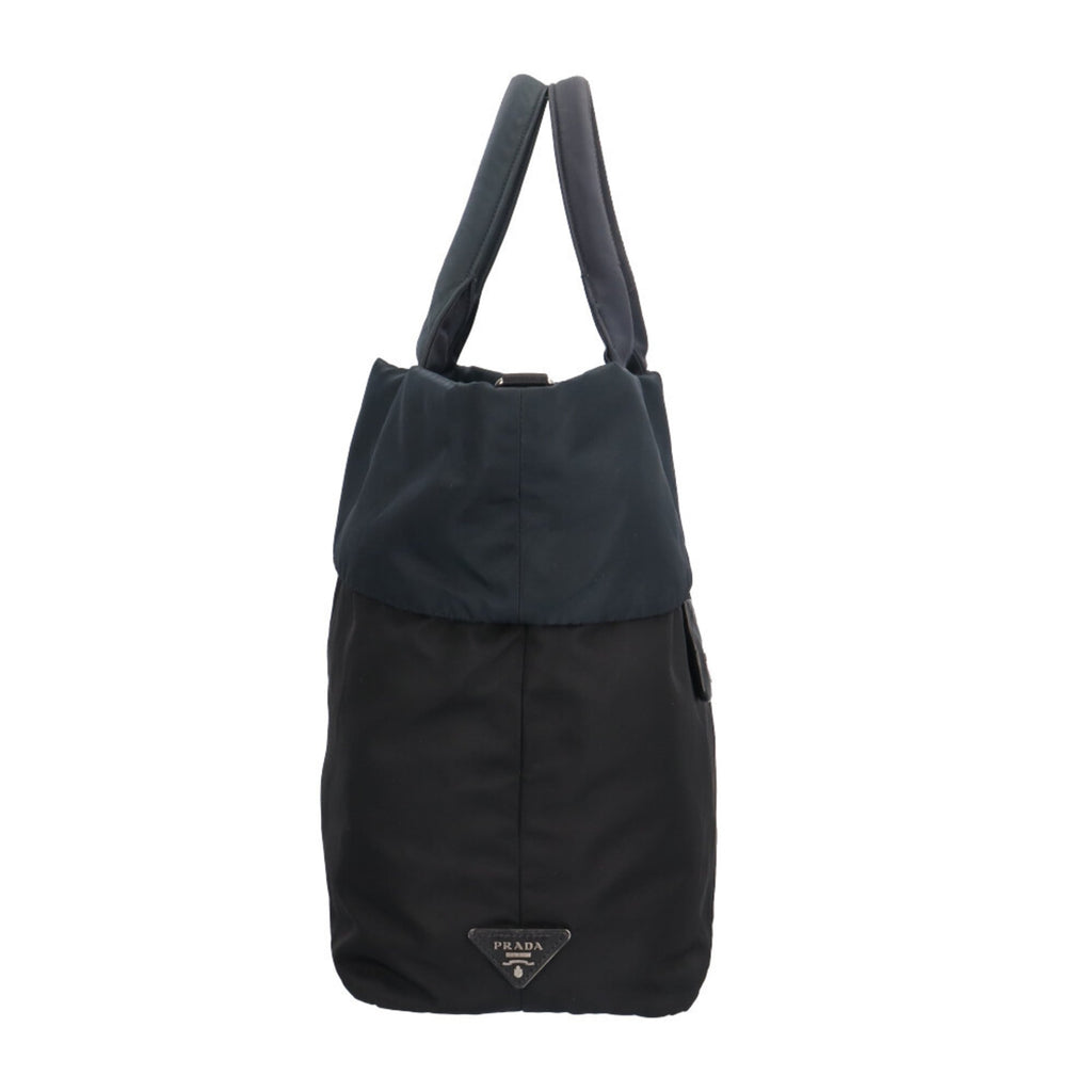 Prada Black Navy Nylon Shoulder Bag (Pre-Owned)
