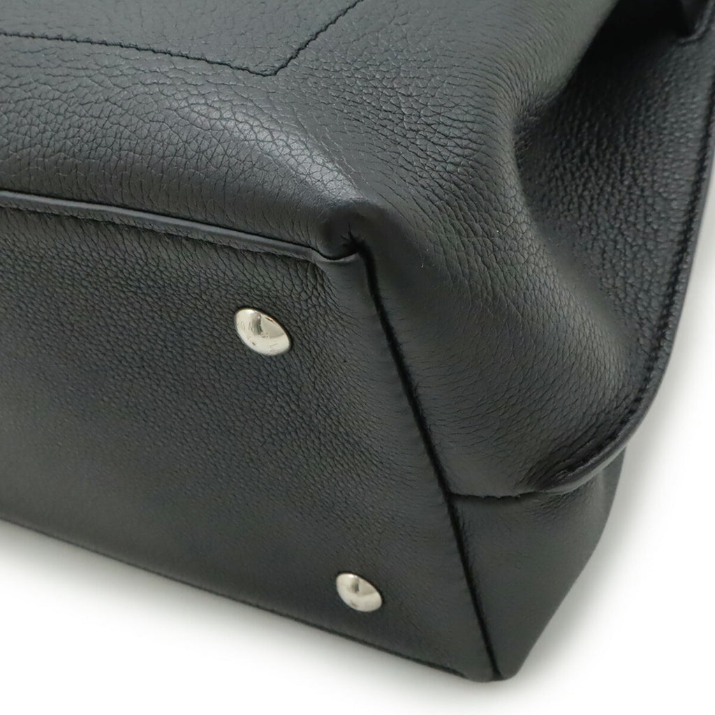 Louis Vuitton Black Noir Leather Handbag Shoulder Bag (Pre-Owned)