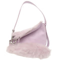 Burberry Purple Leather Shoulder Bag (Pre-Owned)