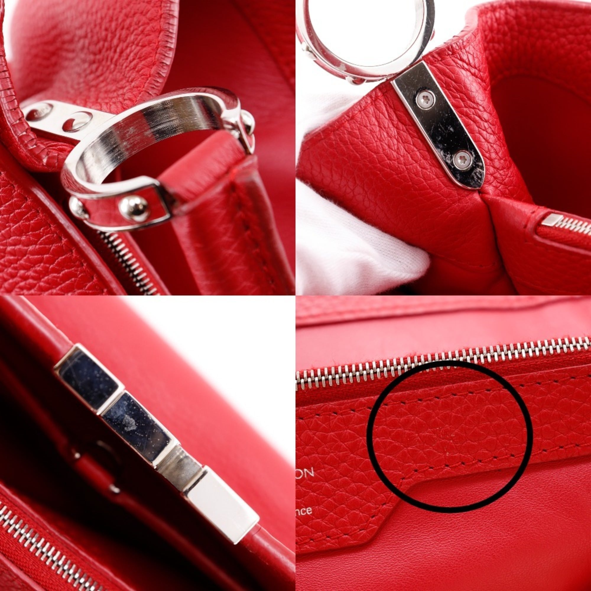 Louis Vuitton Red Color Handbag (Pre-Owned)