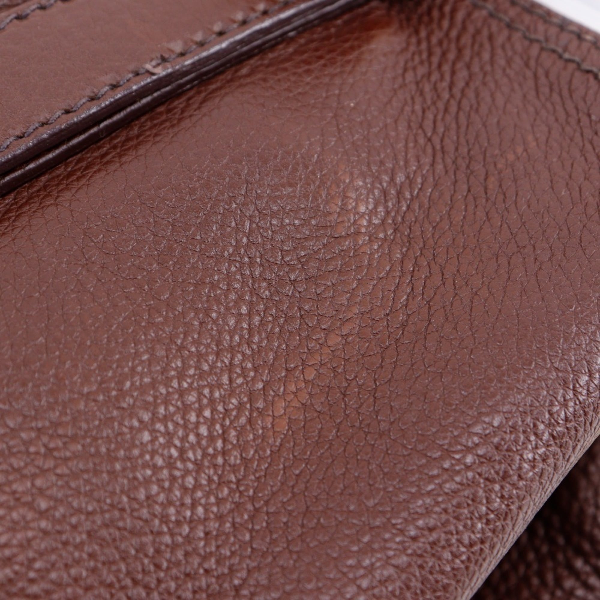 Prada Brown Leather Tote Bag (Pre-Owned)