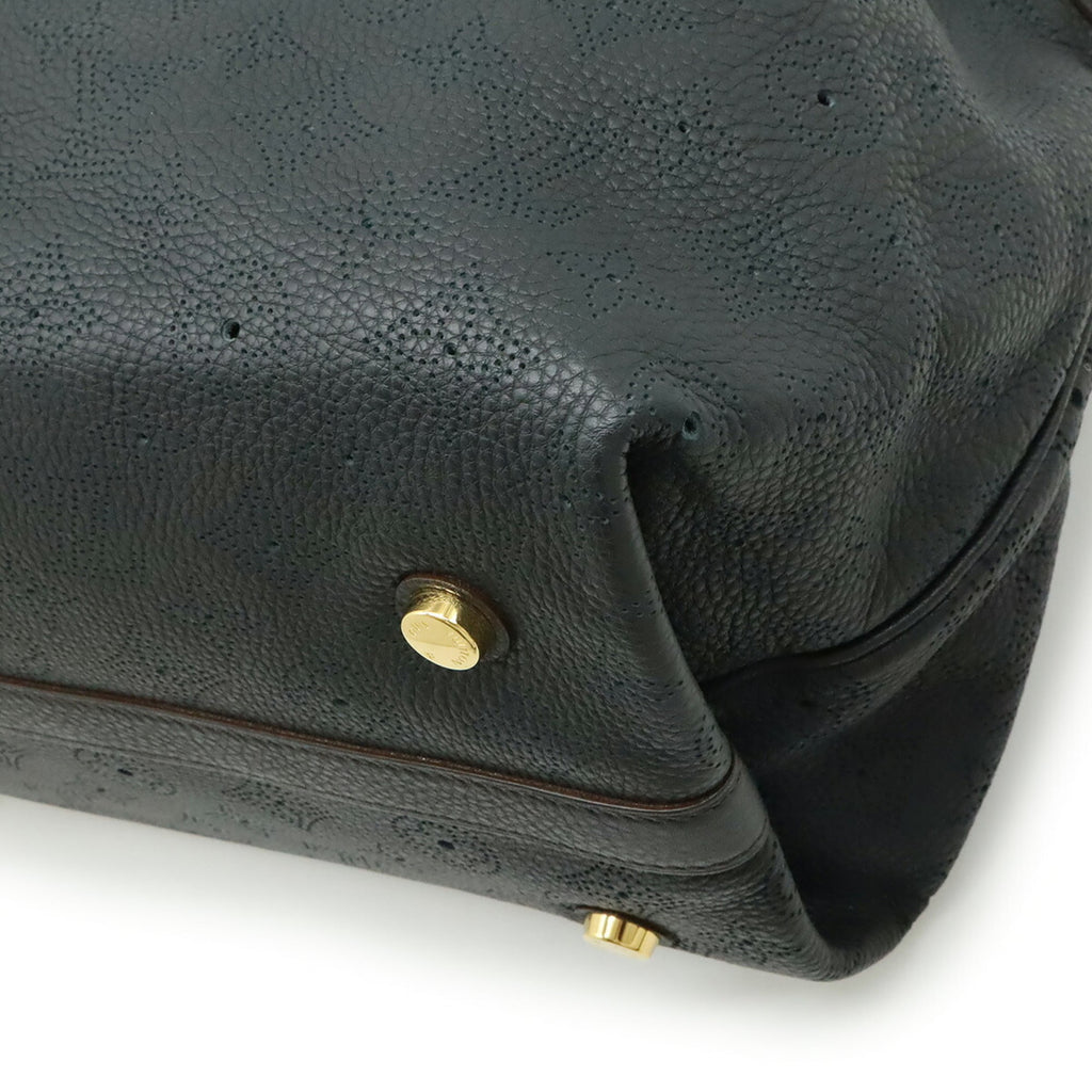 Louis Vuitton Mahina Black Noir Mahina Leather Handbag Tote Bag (Pre-Owned)