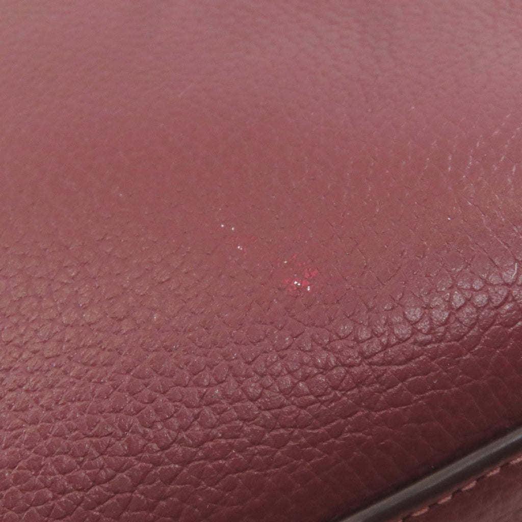 Coach Pink White Leather Handbag (Pre-Owned)