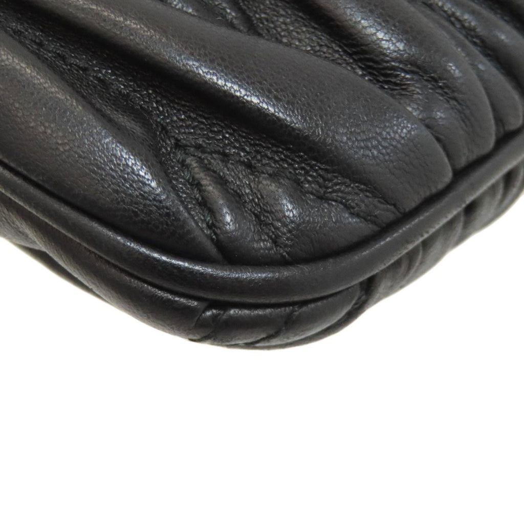 Miu Miu Black Leather Shoulder Bag (Pre-Owned)