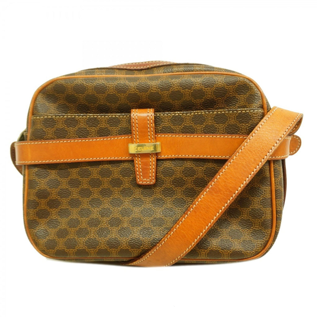 Celine Brown Pvc Shoulder Bag (Pre-Owned)
