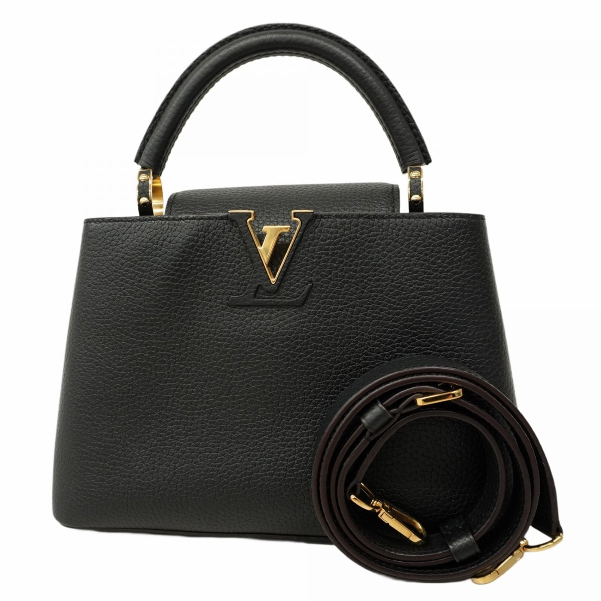 Louis Vuitton Noir Handbag (Pre-Owned)