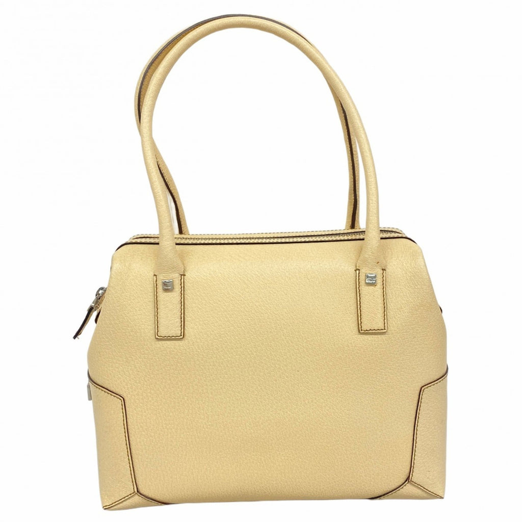 Salvatore Ferragamo Beige Leather Handbag (Pre-Owned)