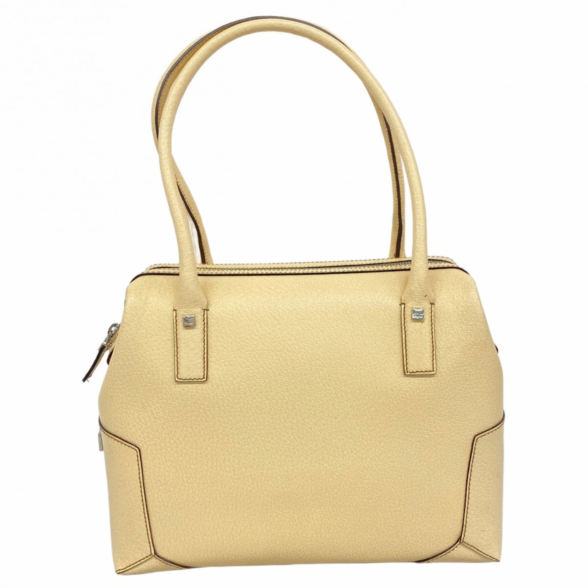 Salvatore Ferragamo Beige Leather Handbag (Pre-Owned)