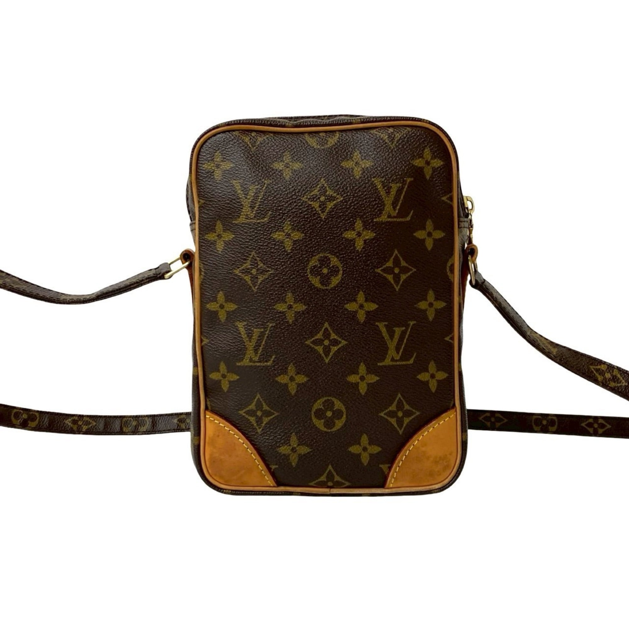 Louis Vuitton Brown Leather Pvc Pochette Shoulder Bag (Pre-Owned)